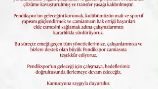 Pendikspor’un transfer yasağı kaldırıldı