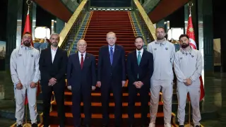 Cumhurbaşkanı Erdoğan Erzurumspor FK heyetini kabul etti