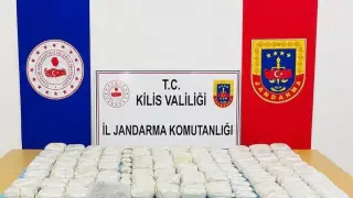 Kilis’te 90,5 kilo uyuşturucu ele geçirildi
