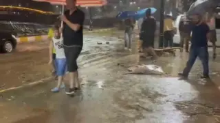 Giresun’da şiddetli yağışlar sonrası derelerin su seviyesi yükseldi