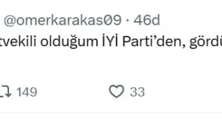 İYİ Parti Aydın Milletvekili Karakaş partisinden istifa etti