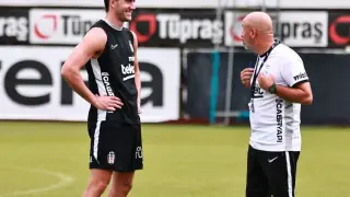 Dusan Vlahovic, Beşiktaş ile ilk antrenmanına çıktı