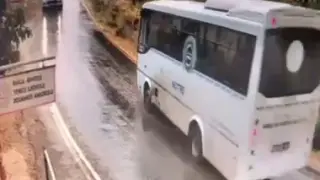 Muğla’da 8 kişinin yaralandığı kazanın görüntüleri ortaya çıktı