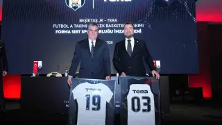Tera Holding, Beşiktaş JK’nin futbol ve basketbol takımlarına forma sırt sponsoru oldu