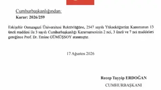 Eskişehir Osmangazi Üniversitesi’ne (ESOGÜ) yeni rektör atandı