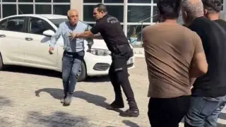 Denizlispor tesislerinde taraftarlar ile başkan arasında gerginlik