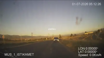 Muş’ta ters yönde ilerlerken ambulansın kamerasına takılan sürücüye ceza