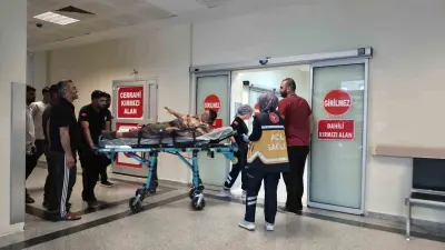 Merdivenlerden yuvarlanarak yaralandı