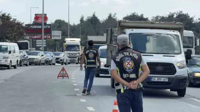 Arnavutköy’de hafriyat kamyonlarına sıkı denetim: 70 sürücü ve araç sahibine 701 bin lira ceza