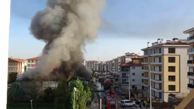 Malatya’da İşçilerin kaldığı yatakhanede korkutan yangın