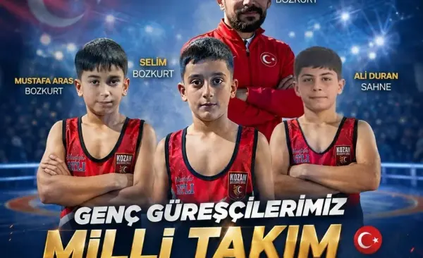 Kozan Belediyespor’un 3 güreşçisi U11 Serbest Güreş Milli Takım kampına davet edildi