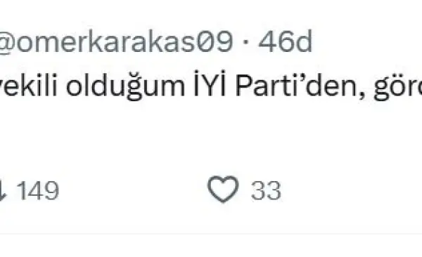İYİ Parti Aydın Milletvekili Karakaş partisinden istifa etti
