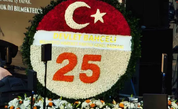 MHP Genel Başkanı Bahçeli’den AK Parti’nin 25. kuruluş yıl dönümüne özel çelenk