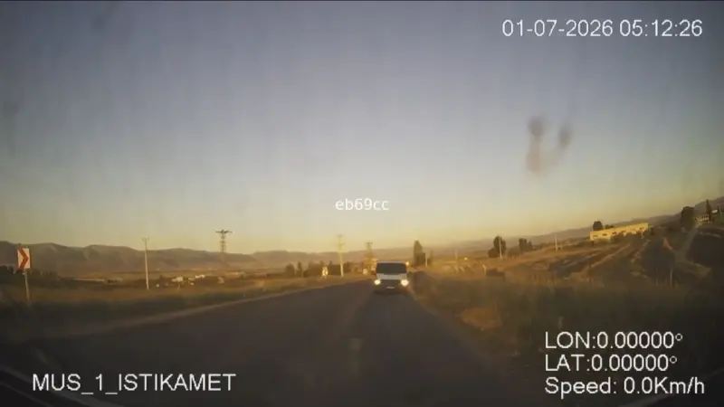 Muş’ta ters yönde ilerlerken ambulansın kamerasına takılan sürücüye ceza