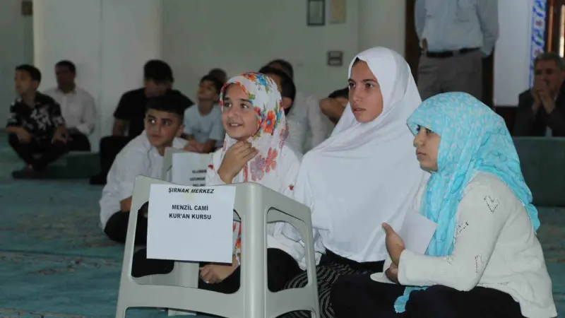 Şırnak’ta Yaz Kur’an Kurslarında final coşkusu: Şampiyonlara mükafatları verildi