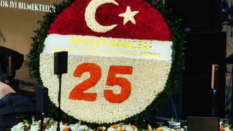 MHP Genel Başkanı Bahçeli’den AK Parti’nin 25. kuruluş yıl dönümüne özel çelenk