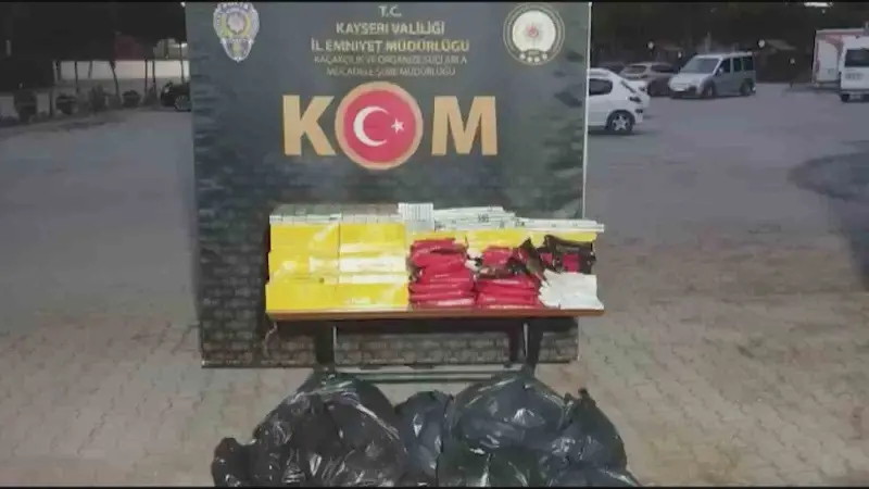 Kayseri’de kaçak sigara operasyonu