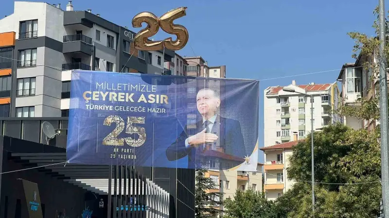Talas’ta AK Parti’nin 25. Yıldönümü’nde coşkulu kutlama