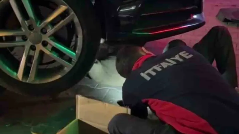 Yunanistan’dan Bolu’ya otomobilin motorunda gelen minik misafir