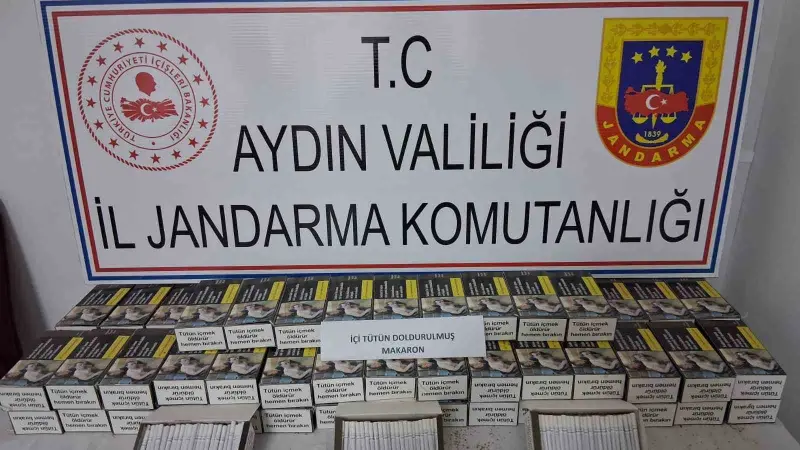 Tünelde kaçak makaron ele geçirildi