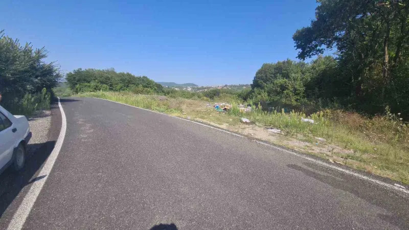Zonguldak’ta ormanlık alana atılan cam şişeler yangın riski oluşturdu