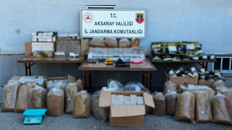 Piyasa değeri 750 bin liralık kaçak tütün ele geçirildi