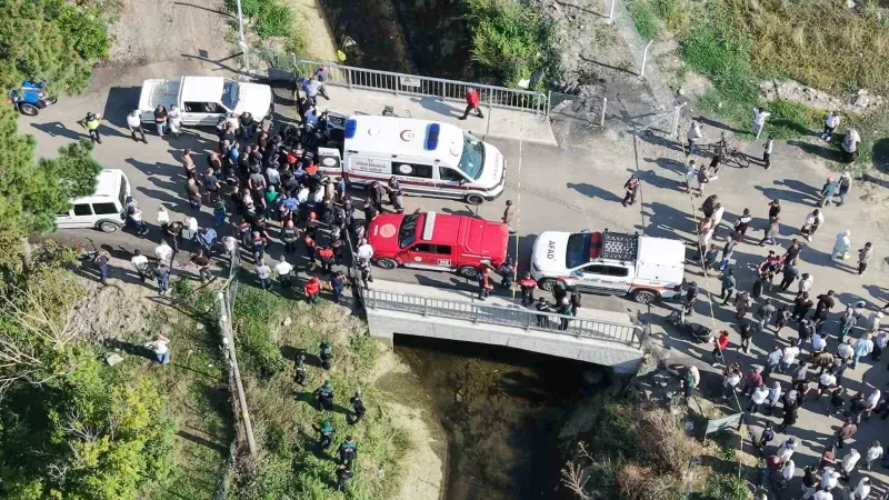 Bafra’da sulama kanalına düşen otomobilde kaybolan gençten acı haber