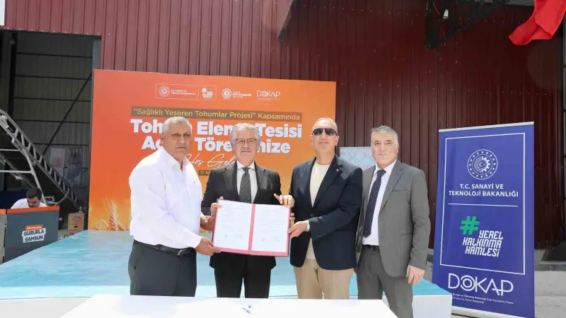 Vezirköprü Tohum Eleme Tesisi hizmete açıldı