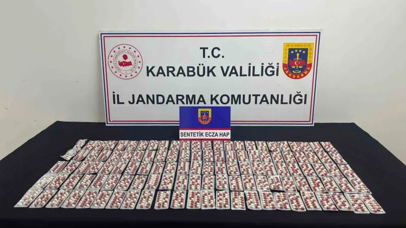 Karabük’te bin 901 sentetik ecza ele geçirildi