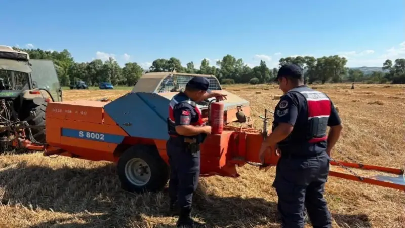 Bolu’da jandarmadan hasat döneminde yangın denetimi
