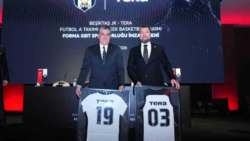 Tera Holding, Beşiktaş JK’nin futbol ve basketbol takımlarına forma sırt sponsoru oldu