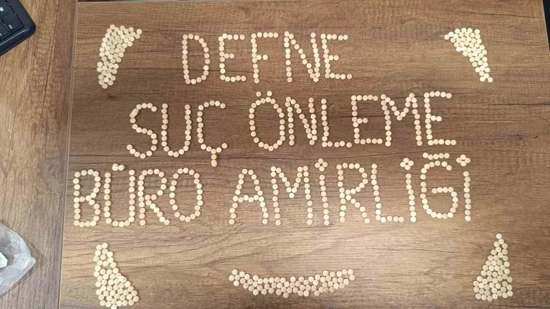 Defne’de 840 adet uyuşturucu hap ele geçirildi