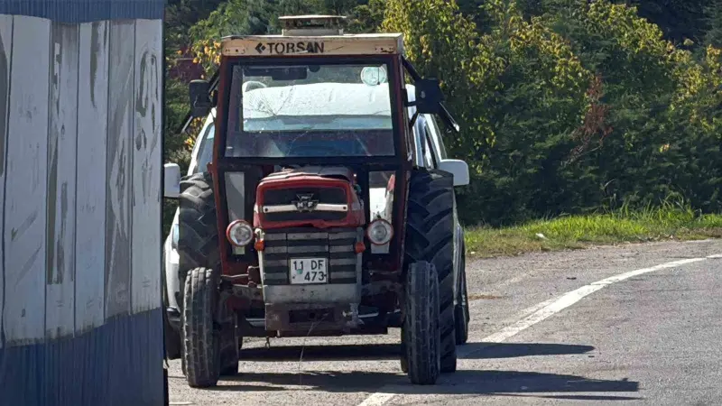 Yüzde 50 zihinsel engelli genç, Bozüyük’ten çaldığı traktörle 55 kilometre yol katetti
