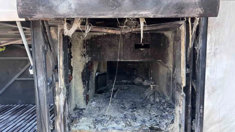 Eskişehir’de yolcu otobüsünde yangın çıktı, yolcular son anda tahliye edildi